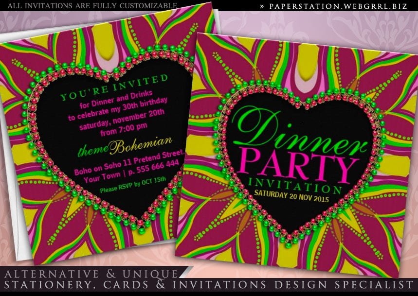 Dinner Party Invitations Online