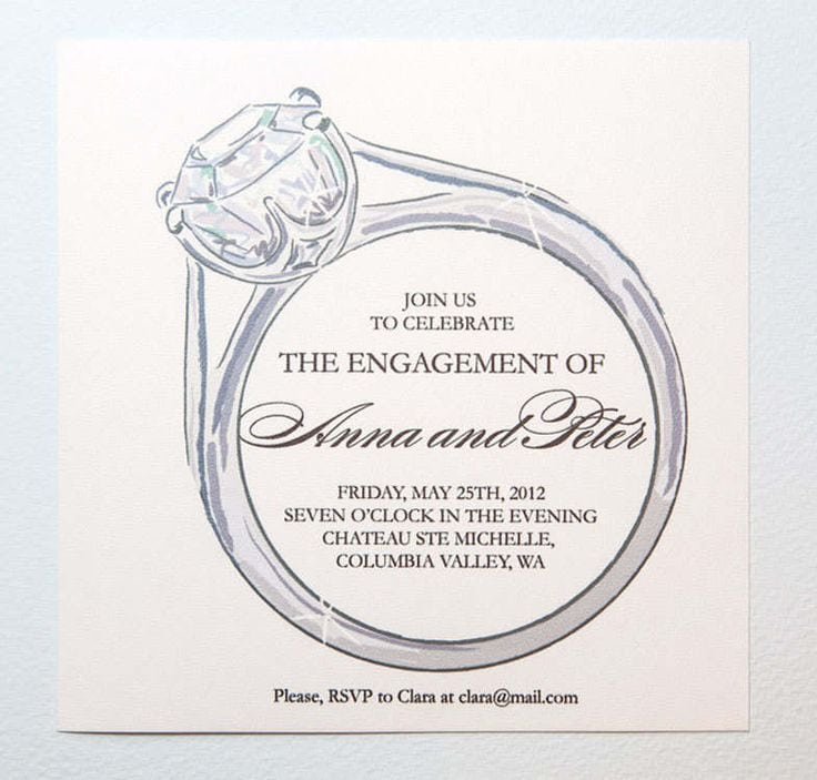 Downloadable Engagement Invitation Template