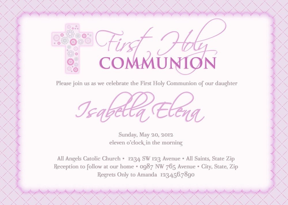 First Communion Invitation