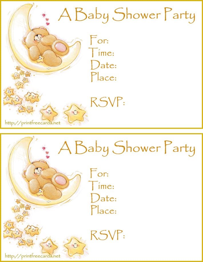 Free Baby Invitation Template