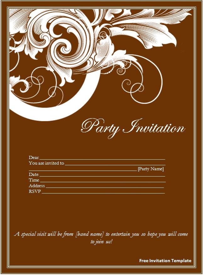 Free Invitation Template Downloads