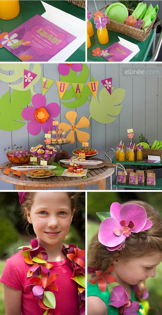 Free Printable Tropical Party Invitations