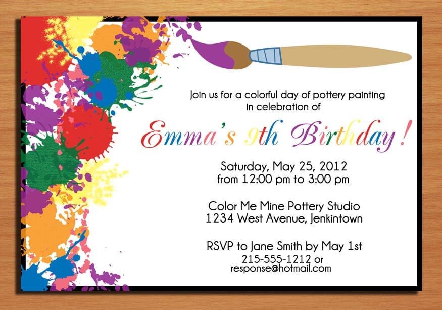 Images Of Birthday Invitation Cards