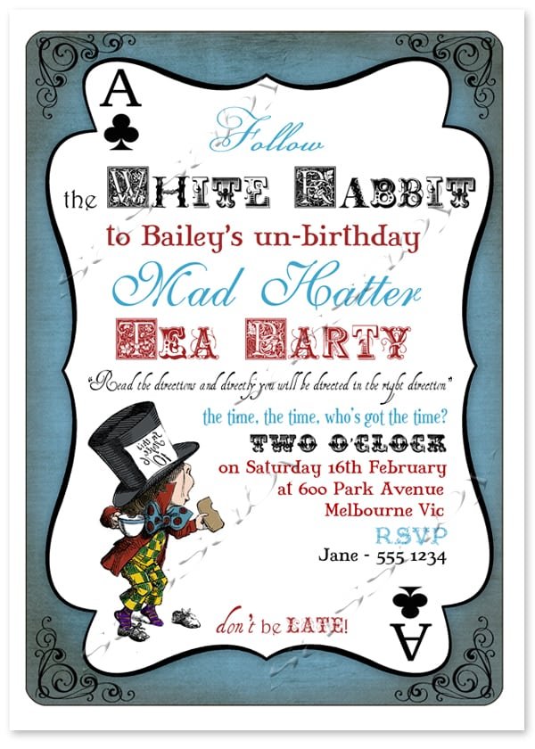 Mad Haters Free Printable Invitation