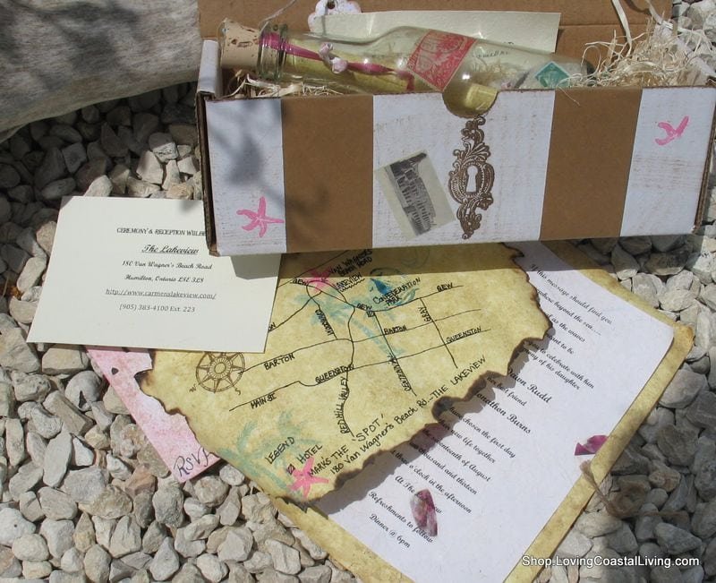 Message In A Bottle Wedding Invitation