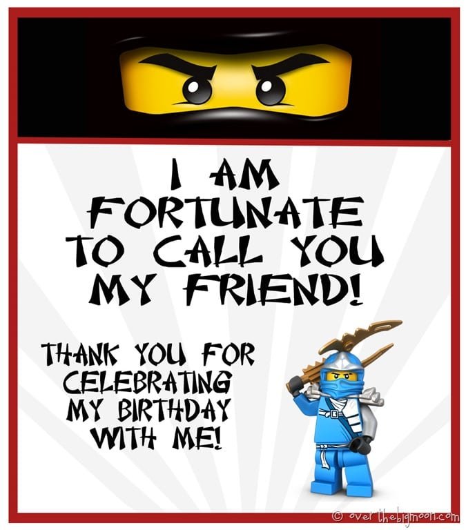 Ninjago Birthday Party Invitation Template