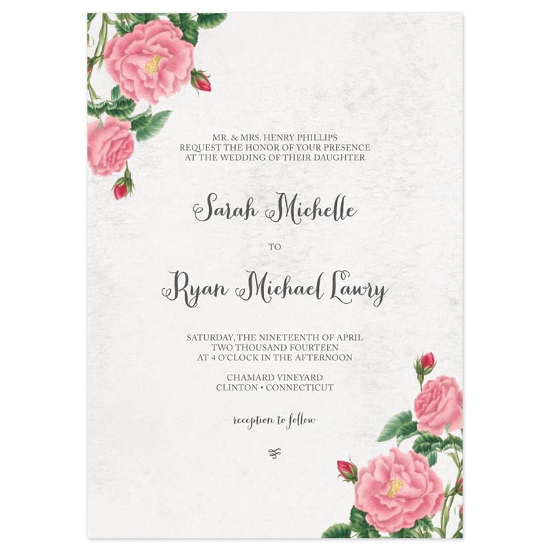 Sample Wedding Invitations