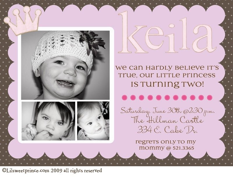 Toddlers Birthday Invitation