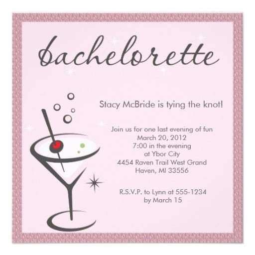 Bachelorette Party Invitation