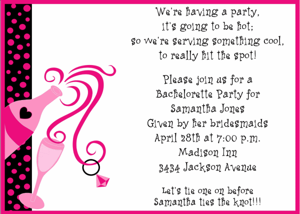 Bachelorette Party Invitation Ideas