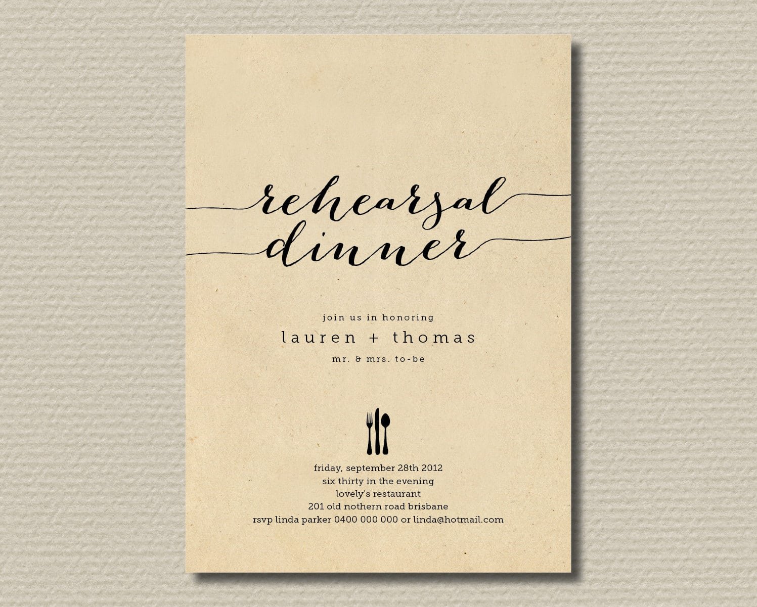 Free Wedding Rehearsal Dinner Invitation Templates