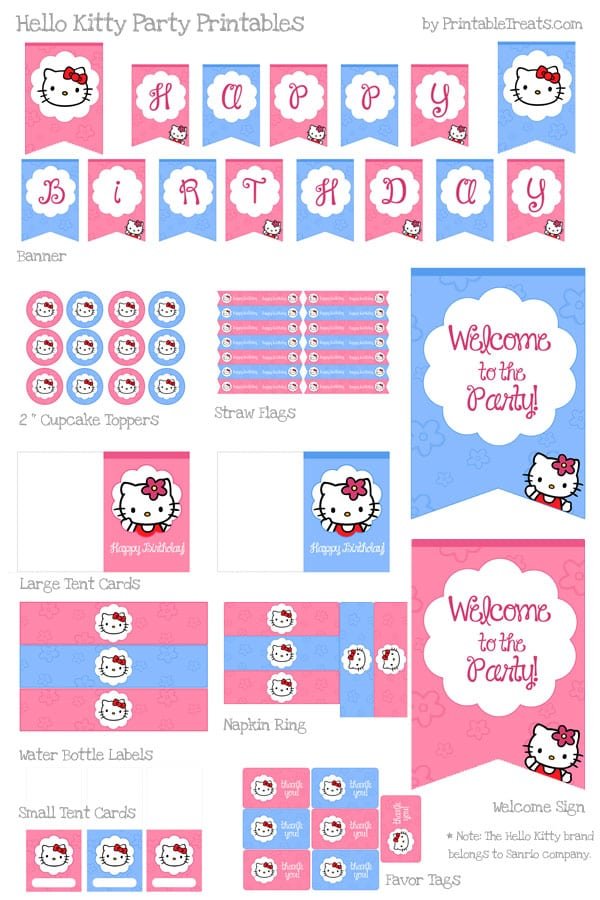 Hello Kitty Birthday Invitation Free