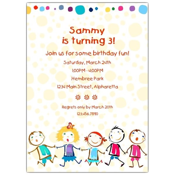 Kids Birthday Invitations