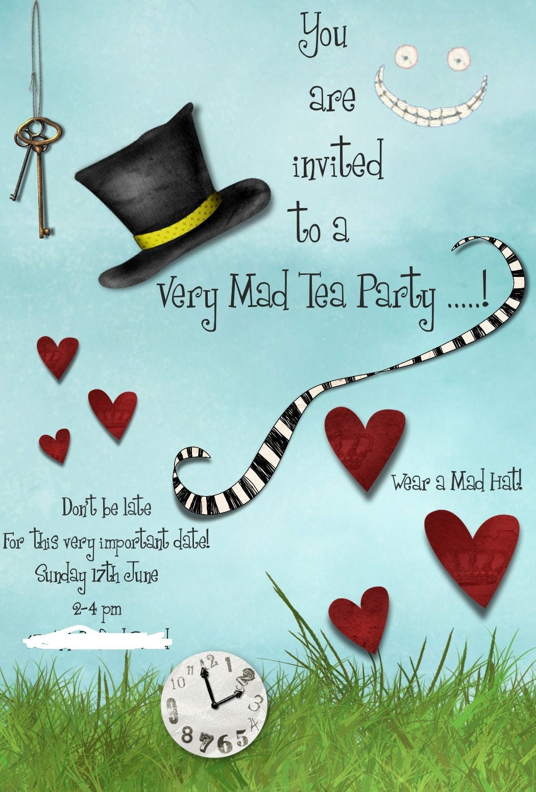 Mad Hatter Party Invitation Templates Free