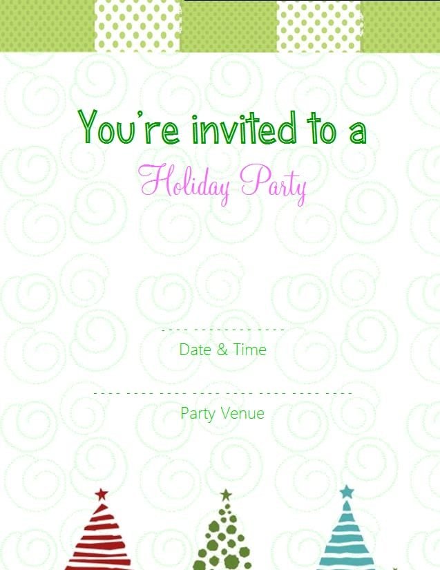 Party Invitation Template Free