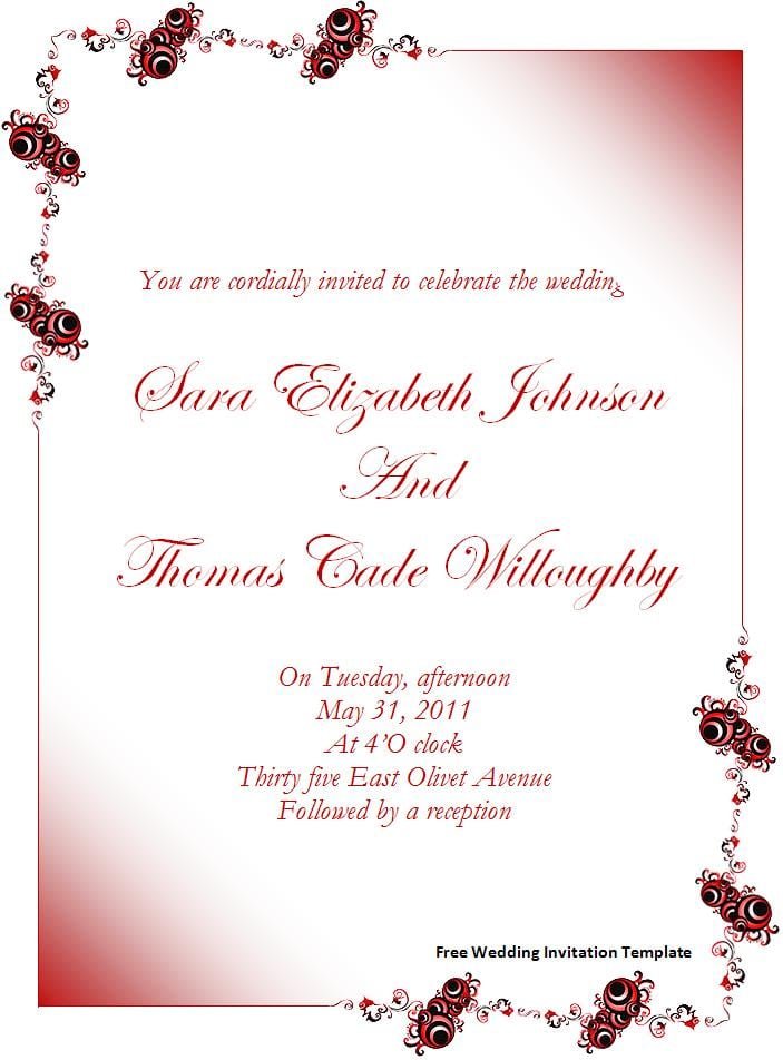 Party Invitation Template Pages