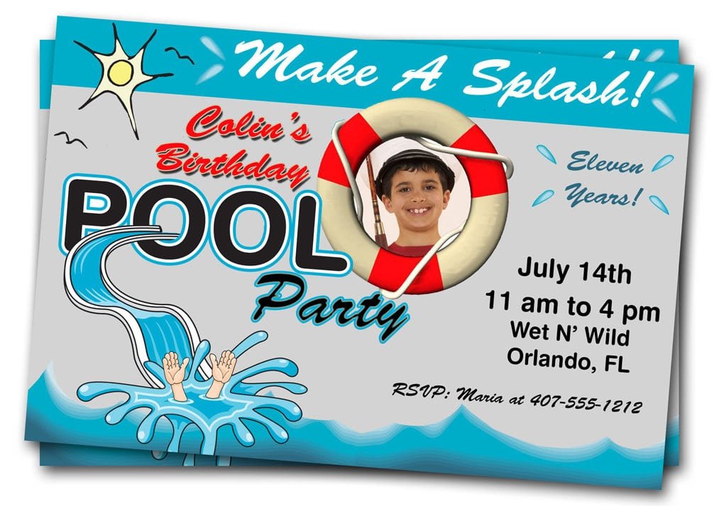 Printable Swimming Party Invitation Free