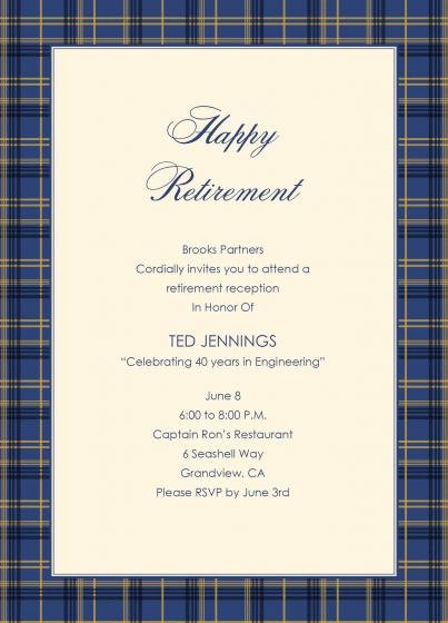 Retirement Invitation Sample 6