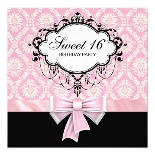 Sweet 16 Party Invitation