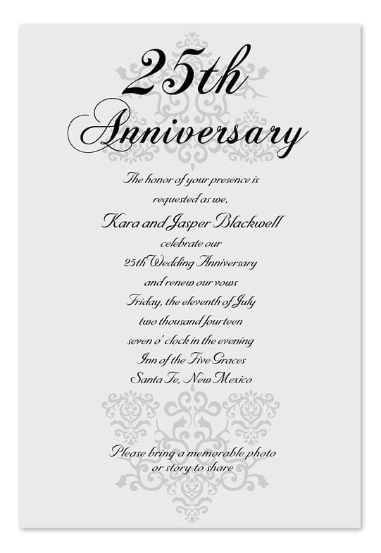 25th-anniversary-invitation-25th-wedding-anniversary-invites-etsy