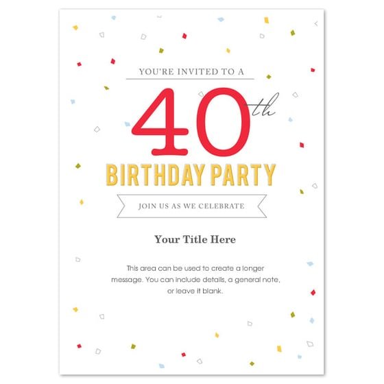 Birthday Invitation Template Word 7