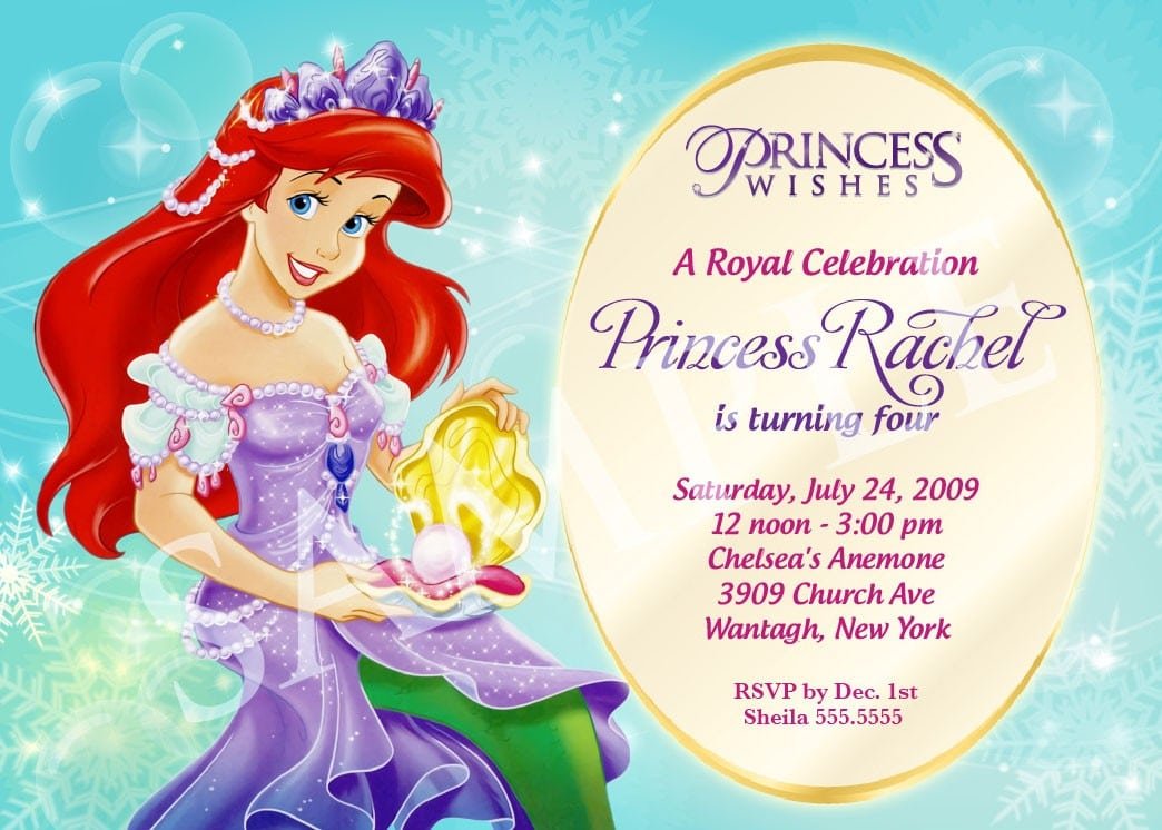 Disney Birthday Invitation Templates 5