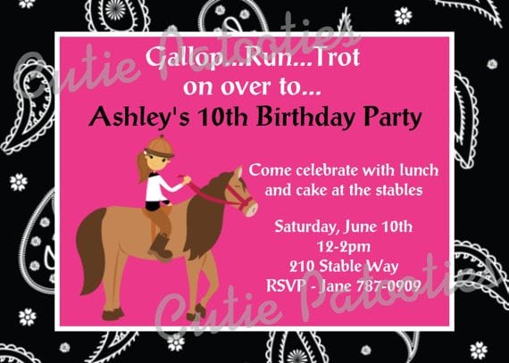 free-printable-horse-party-invitation