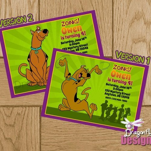 Printable Scooby Doo Invitation