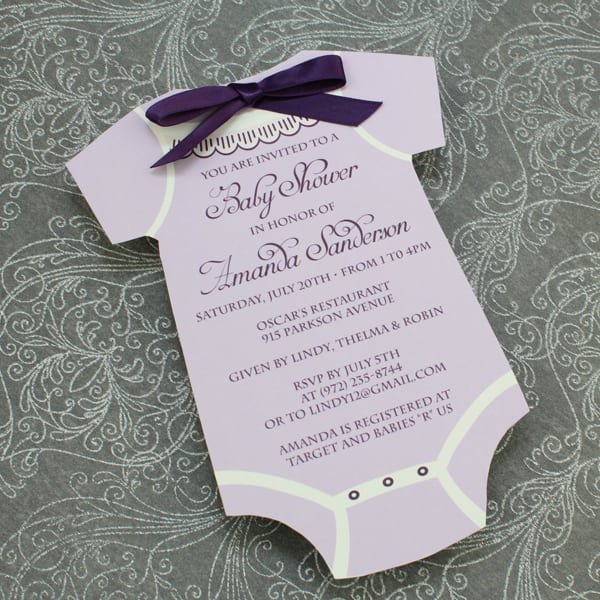 Baby Shower Invitation Template For Girls