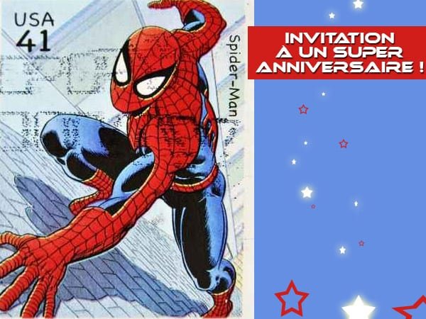 Carte Invitation Anniversaire Spiderman