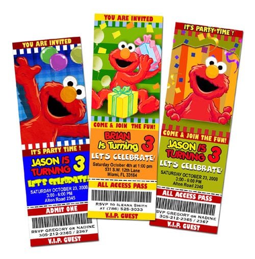 Elmo Invitation Uk