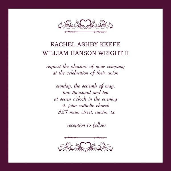 Free Wedding Invitation Cards Templates