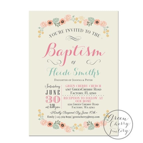 Invitation Card For Christening Free Download