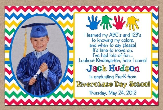 preschool graduation invitation printable