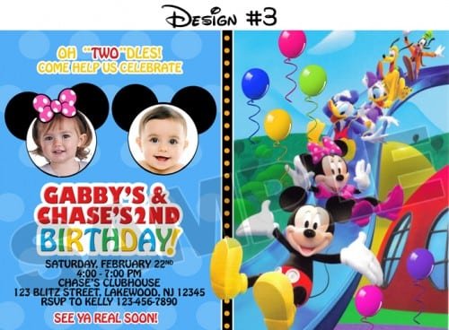 Mickey Mouse Clubhouse Digital Invitations