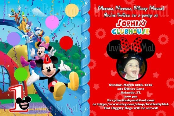 Mickey Mouse Clubhouse E-invitation