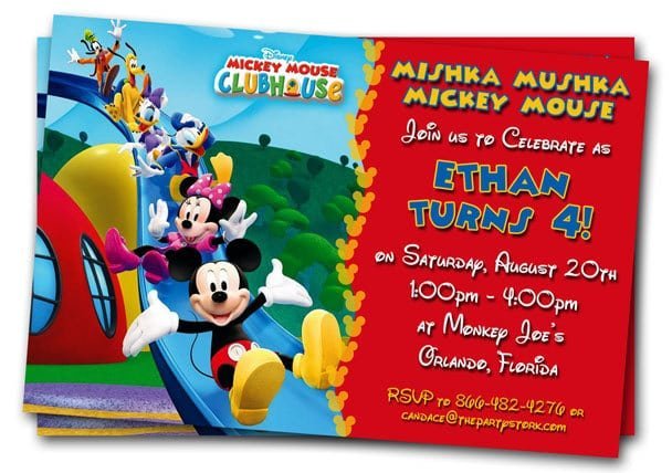 Mickey Mouse Clubhouse Online Invitations
