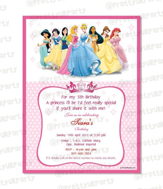 Birthday Invitation Pricness