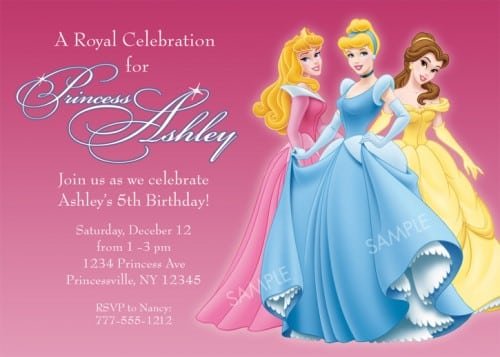 Disney Princess Party Invitation Printable