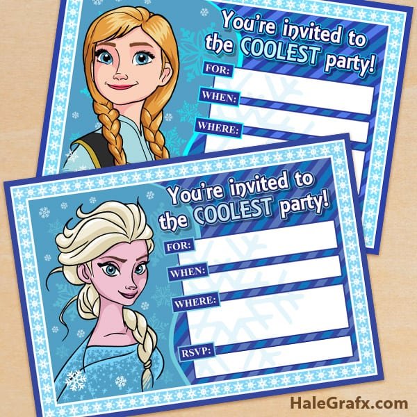 Frozen Printable Invitations Free