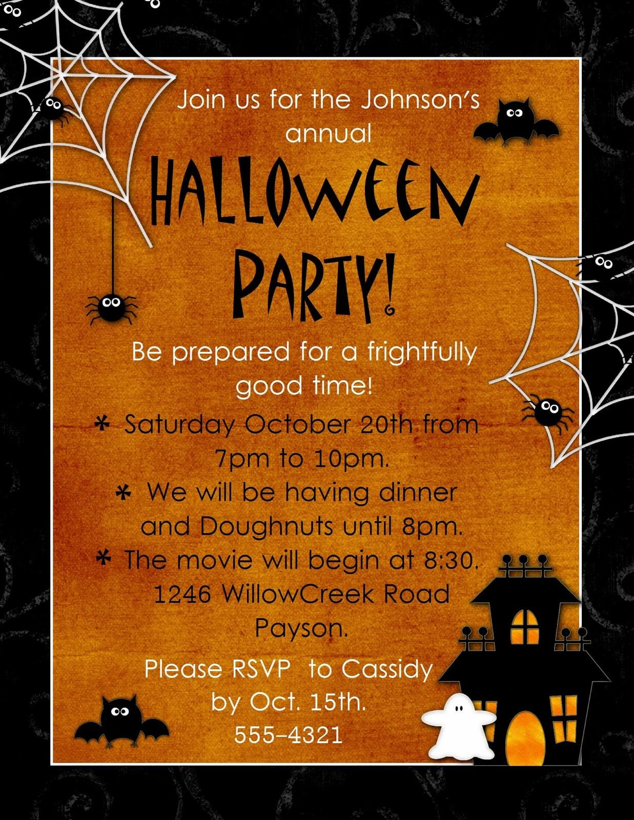 Free Halloween Templates For Invitations 6
