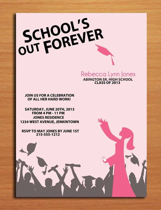 Invitation Card For Graduation Party