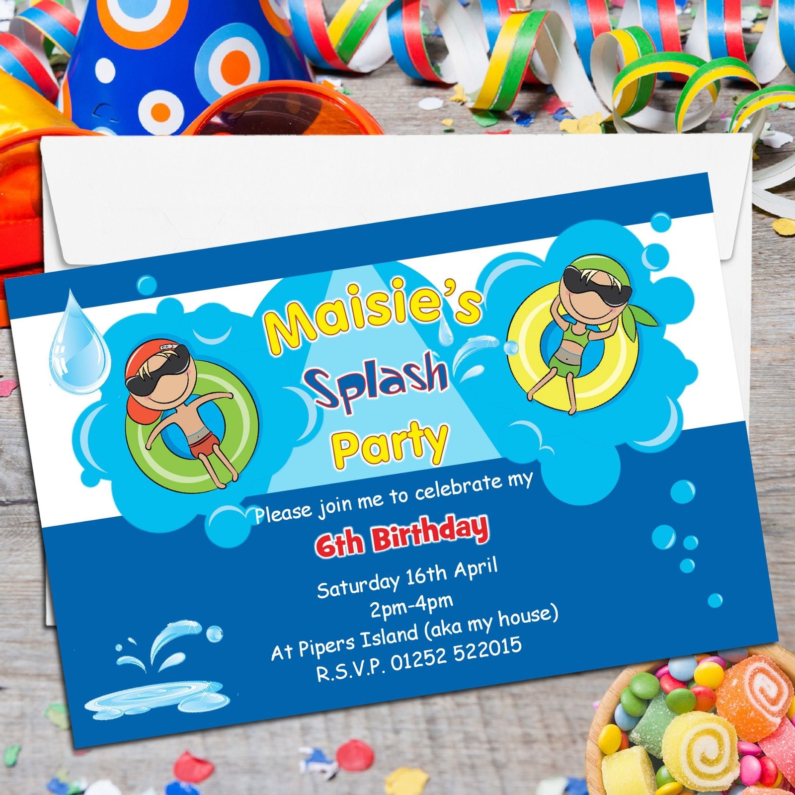 Invitation For Swimming Party