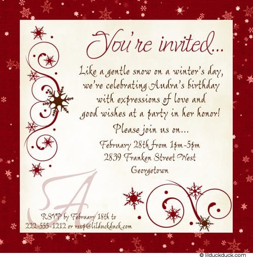 Lunch Party Invitation Templates