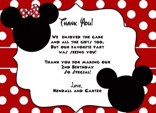 Printables Mickey Mouse Invitation Card