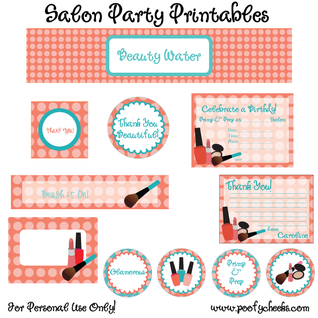 Spa Birthday Party Invitations Printables Free