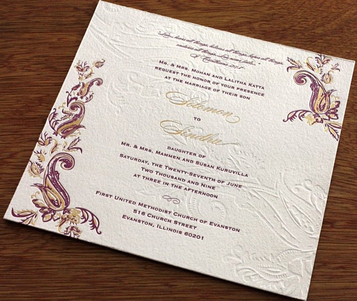 Wedding Invitation Cards Samples