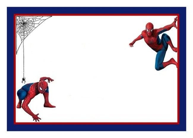 Aebbdbaccaa Epic Spiderman Invitation Template