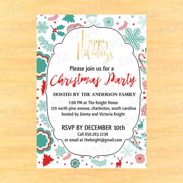 Free Youth Christmas Party Templates