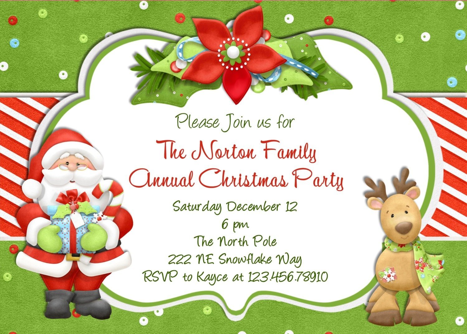Invitation To Christmas Party Email